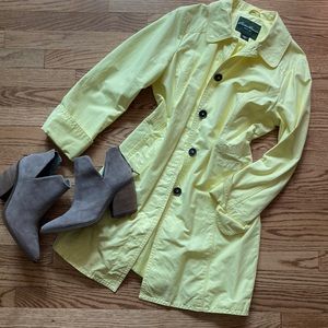 Eddie Bauer Yellow Rain Trench Coat